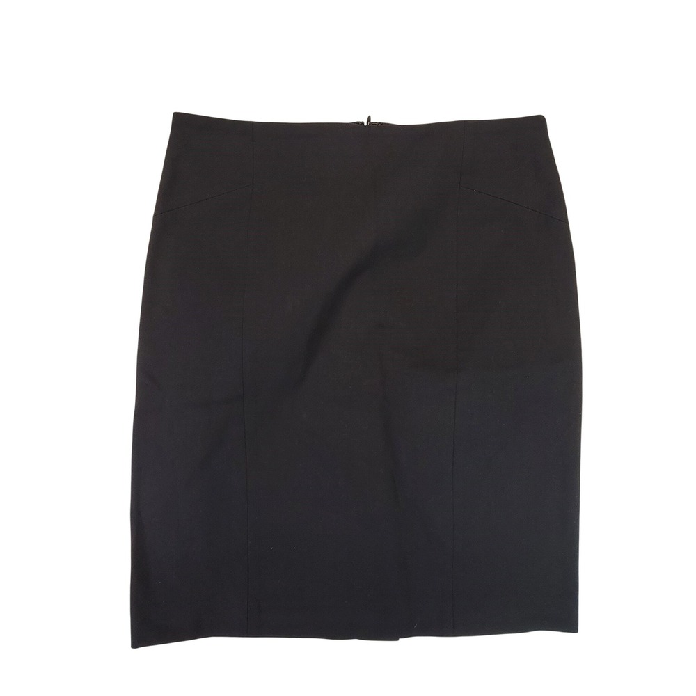 Banana Republic Black Pencil Skirt Knee Length‎ Zipper Closure Women's Size 4